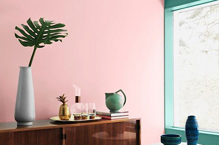 Pink And White Interior Paint